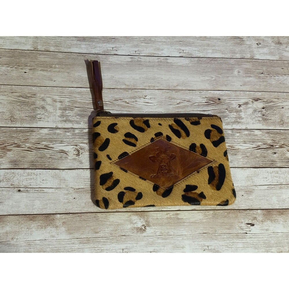 Leather Leopard Print Wristlet  Brand NEW!!